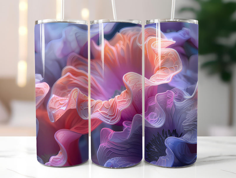 Anemones Flowers Tumbler Wrap - CraftNest - Digital Crafting and Art