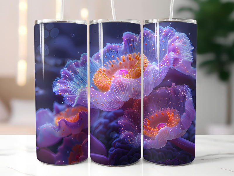 Anemones Flowers Tumbler Wrap - CraftNest - Digital Crafting and Art