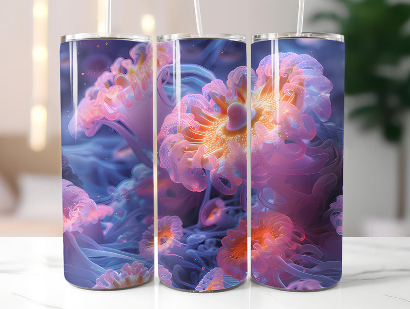 Anemones Flowers Tumbler Wrap - CraftNest - Digital Crafting and Art