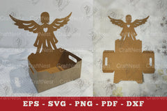 Angel Box Display Papercut SVG Bundle - CraftNest - Digital Crafting and Art