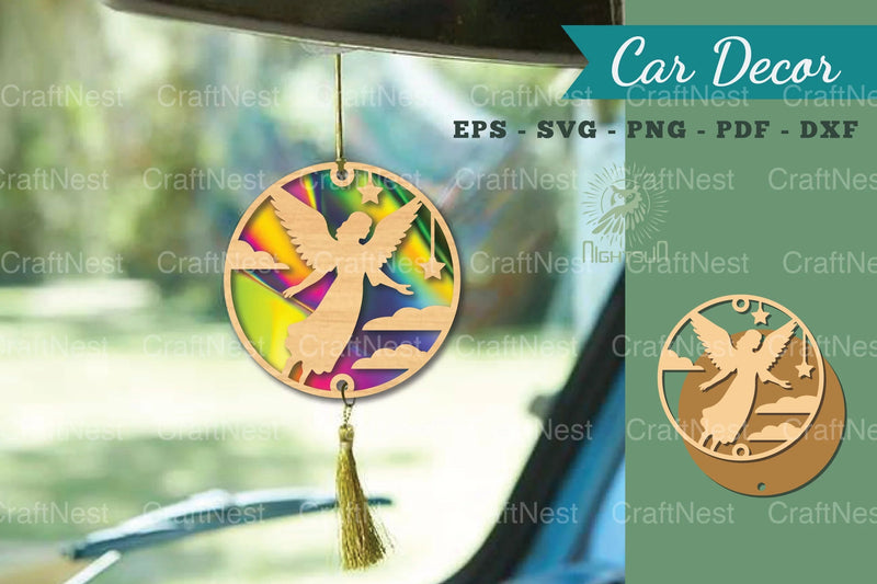 Angel Mom Lasercut Car Decor Clipart Bundle - CraftNest - Digital Crafting and Art