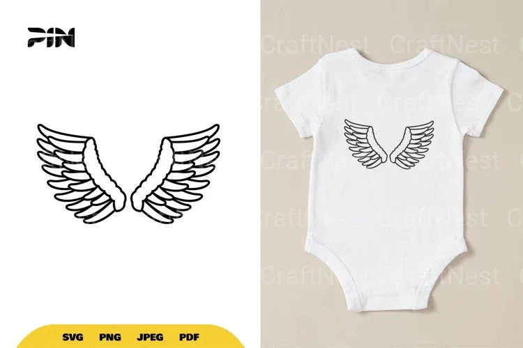 Angel Wings SVG Bundle - CraftNest - Digital Crafting and Art