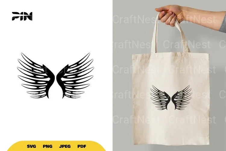 Angel Wings SVG Bundle - CraftNest - Digital Crafting and Art