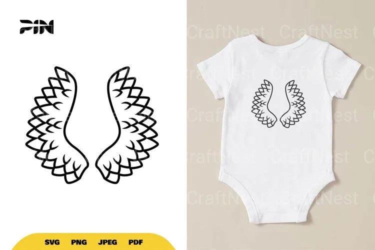 Angel Wings SVG Bundle - CraftNest - Digital Crafting and Art