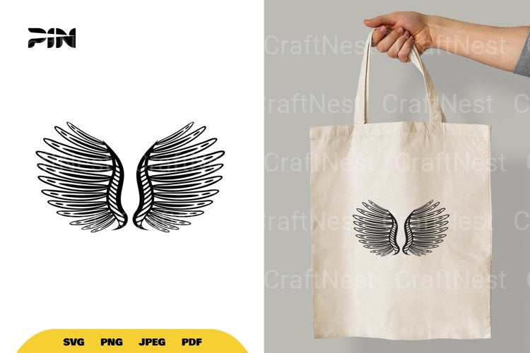 Angel Wings SVG Bundle - CraftNest - Digital Crafting and Art
