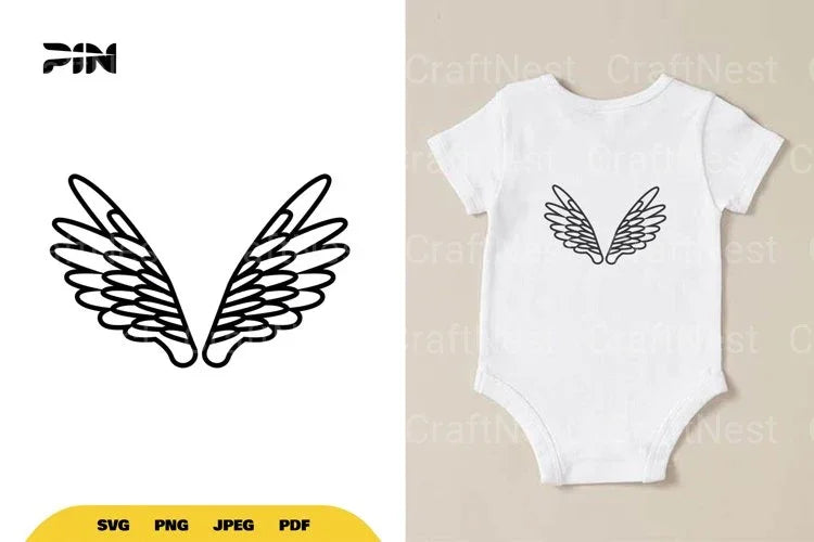 Angel Wings SVG Bundle - CraftNest - Digital Crafting and Art