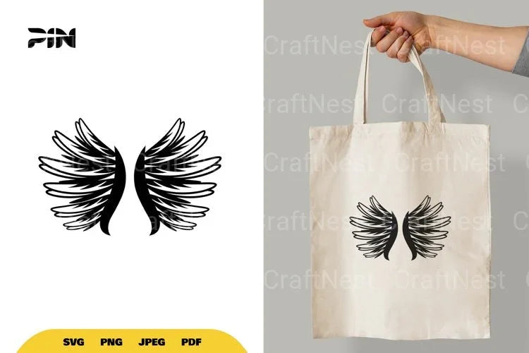 Angel Wings SVG Bundle - CraftNest - Digital Crafting and Art