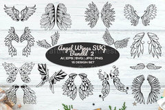 Angel Wings Clipart Bundle - CraftNest - Digital Crafting and Art