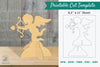 Angel with Arrow Cut Template Clipart Bundle