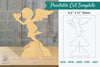 Angel with Heart Cut Template - Clipart Bundle