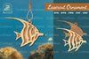 Angelfish Laser Cut Ornament Clipart Bundle