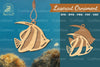 Angelfish Laser Cut Ornament SVG Bundle