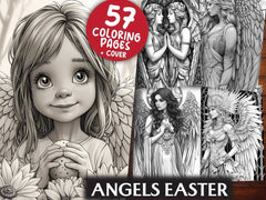 Angels Easter Coloring Books - CraftNest