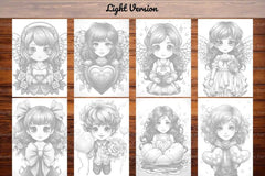 Angels Valentines Day Coloring Books - CraftNest