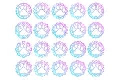 Animal Pet Paw Mandala Stickers Clipart Bundle - CraftNest - Digital Crafting and Art