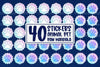 Animal Pet Paw Mandala Stickers Clipart Bundle