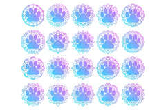 Animal Pet Paw Mandala Stickers Clipart Bundle - CraftNest - Digital Crafting and Art
