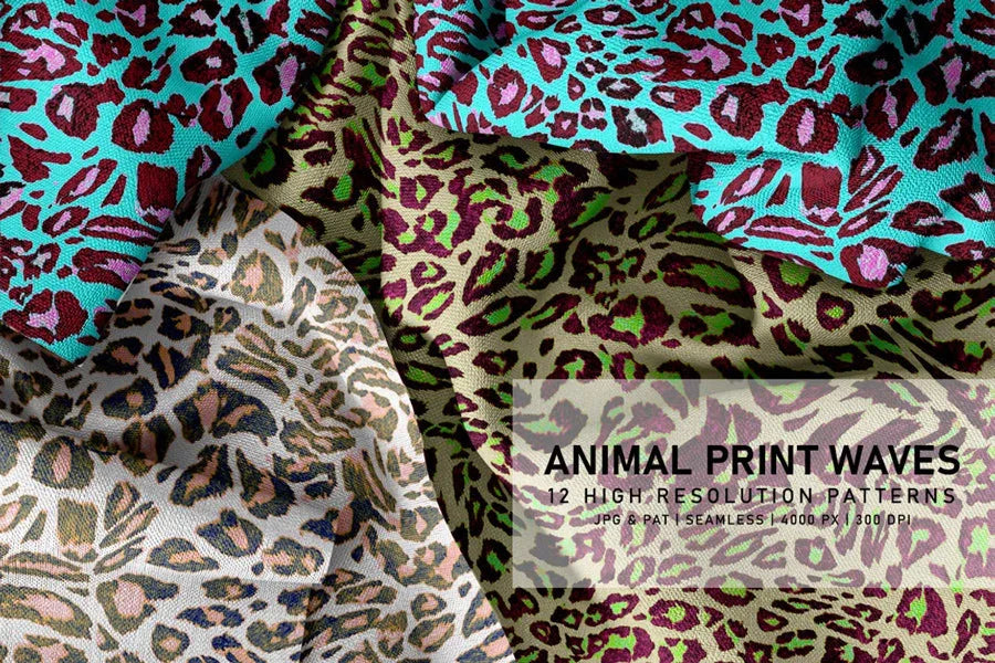 Animal Print Waves - CraftNest - Digital Crafting and Art