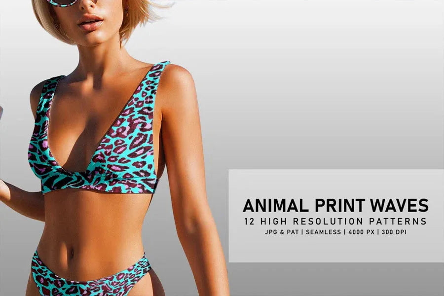 Animal Print Waves - CraftNest - Digital Crafting and Art