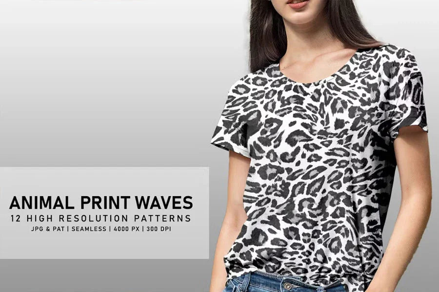 Animal Print Waves - CraftNest - Digital Crafting and Art