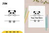 Panda Split Border SVG Bundle