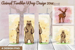 Animal Tumbler Wrap Bundle 20Oz Size - CraftNest - Digital Crafting and Art