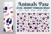 Animals Paw Tumbler Wrap Design Bundle