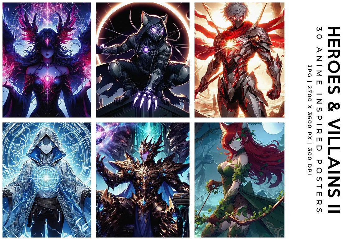 Anime Heroes and Villains - Characters