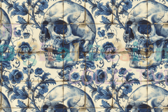 Antique Vintage Zombie Seamless Digital Paper - CraftNest - Digital Crafting and Art