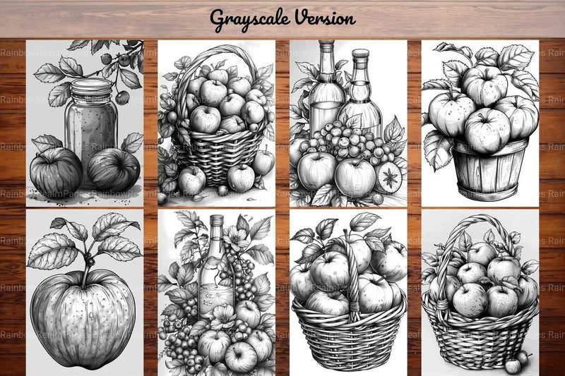 Apple Coloring Books - CraftNest - Digital Crafting and Art