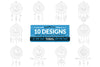 Aquarius Dream Catcher Laser Cut Clipart Set
