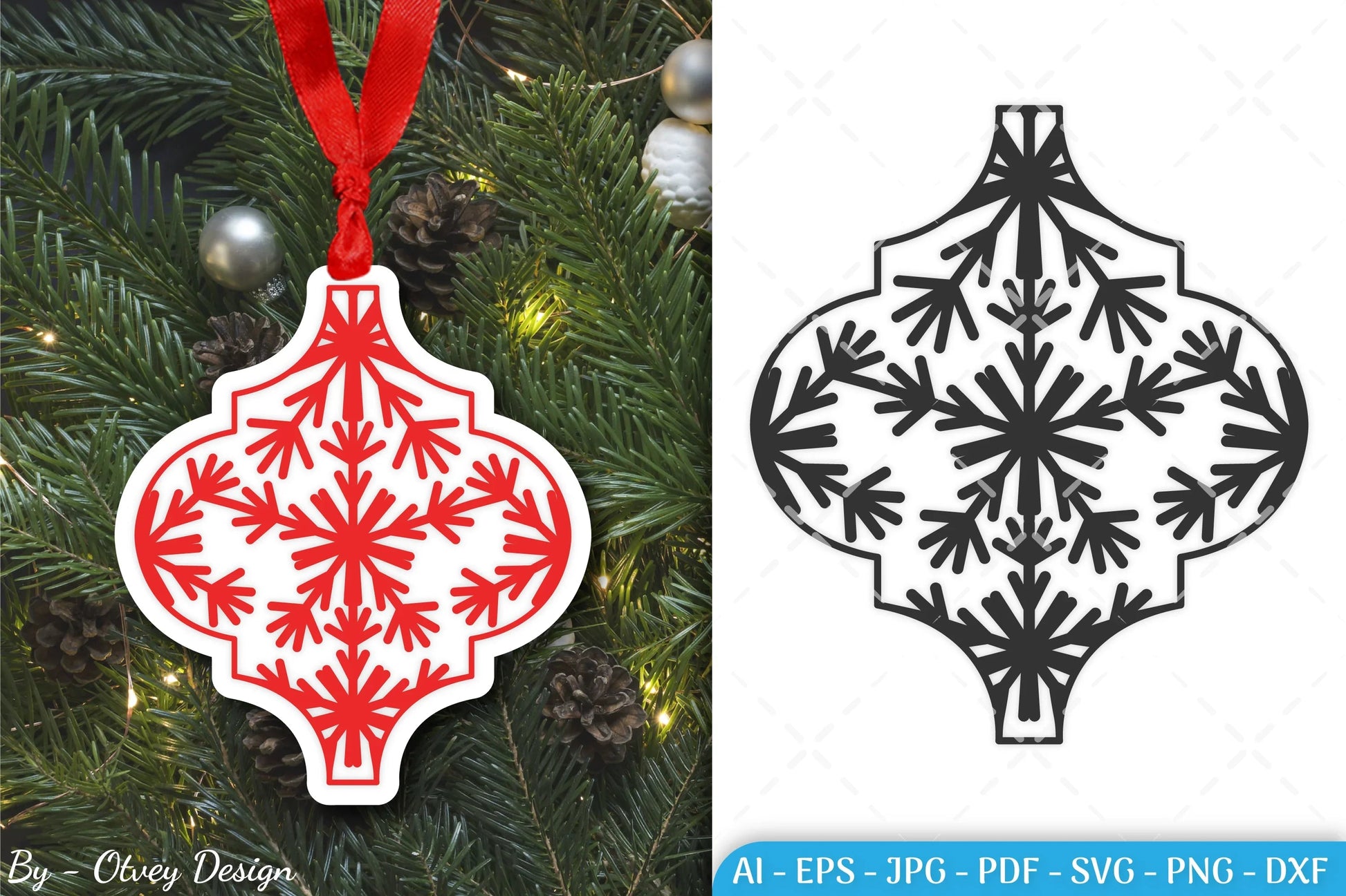 Arabesque Christmas Ornament SVG Bundle - CraftNest - Digital Crafting and Art