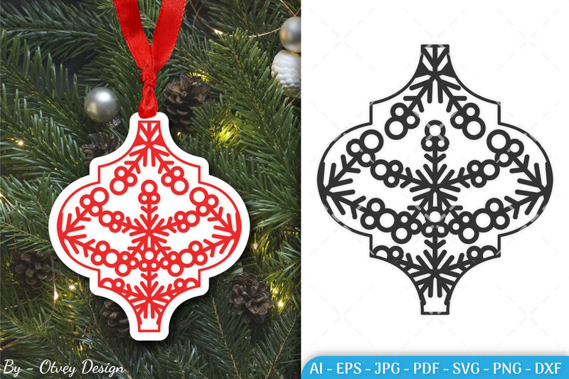 Arabesque Christmas Ornament SVG Bundle - CraftNest - Digital Crafting and Art
