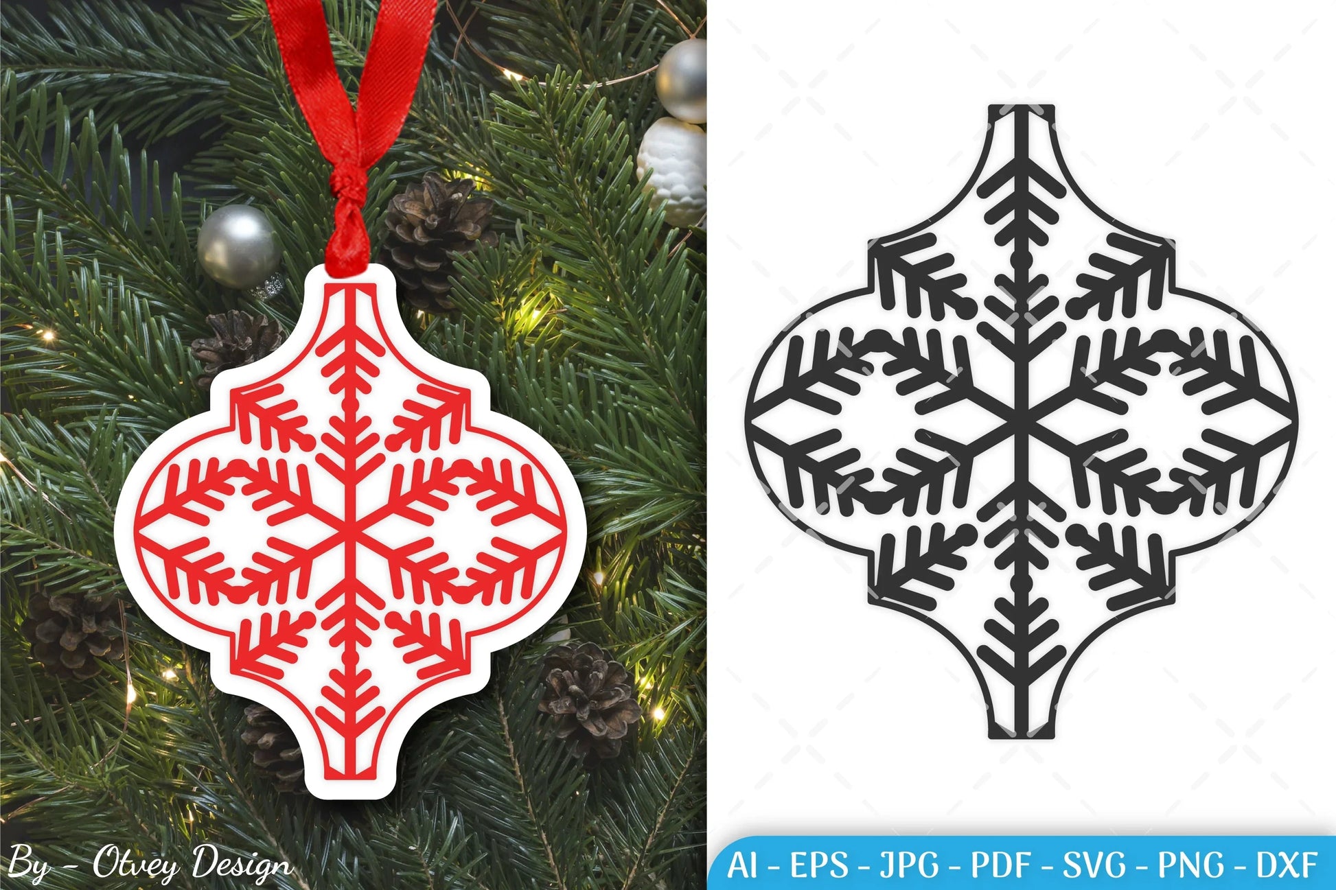 Arabesque Christmas Ornament SVG Bundle - CraftNest - Digital Crafting and Art