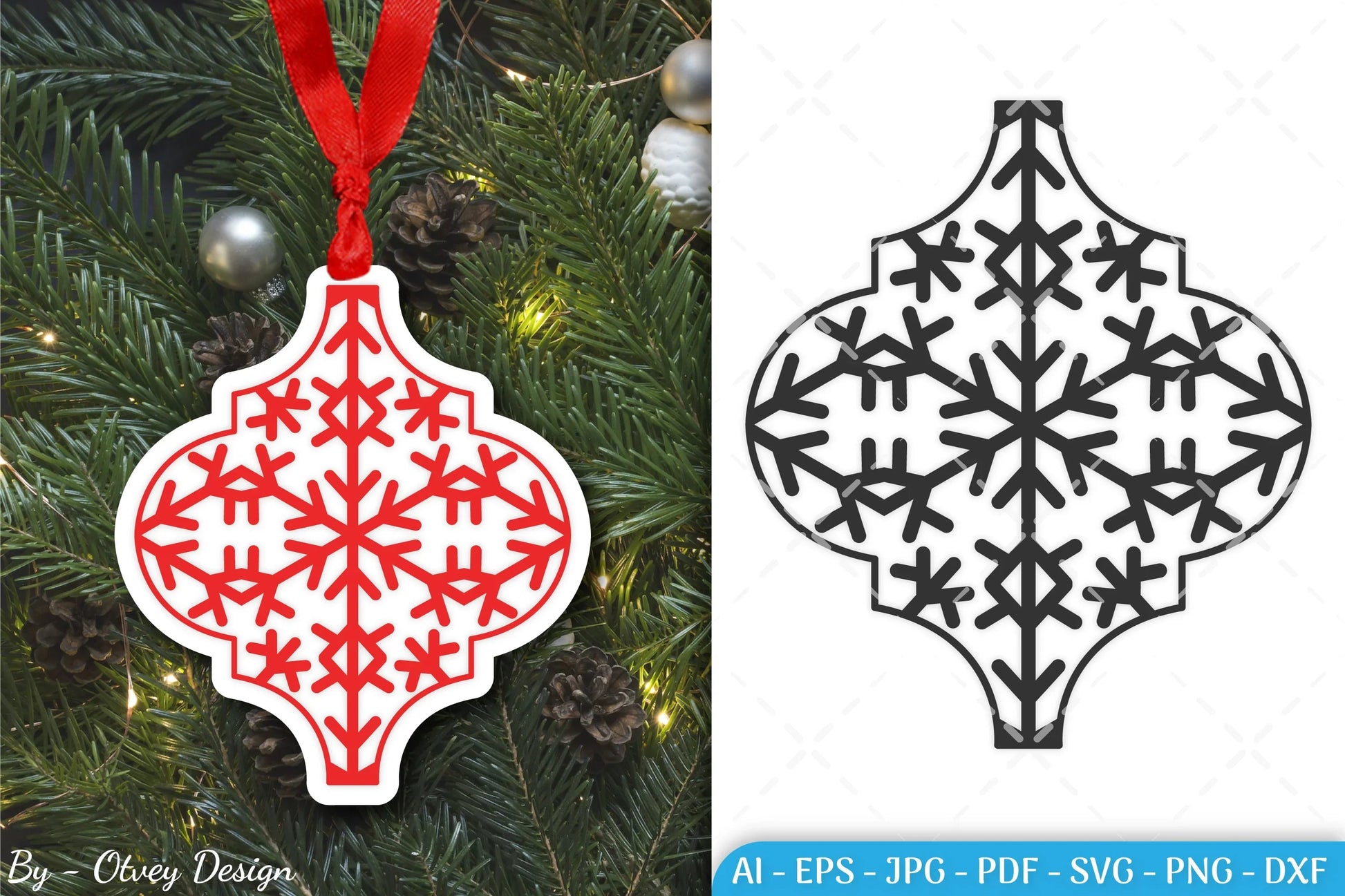 Arabesque Christmas Ornament SVG Bundle - CraftNest - Digital Crafting and Art