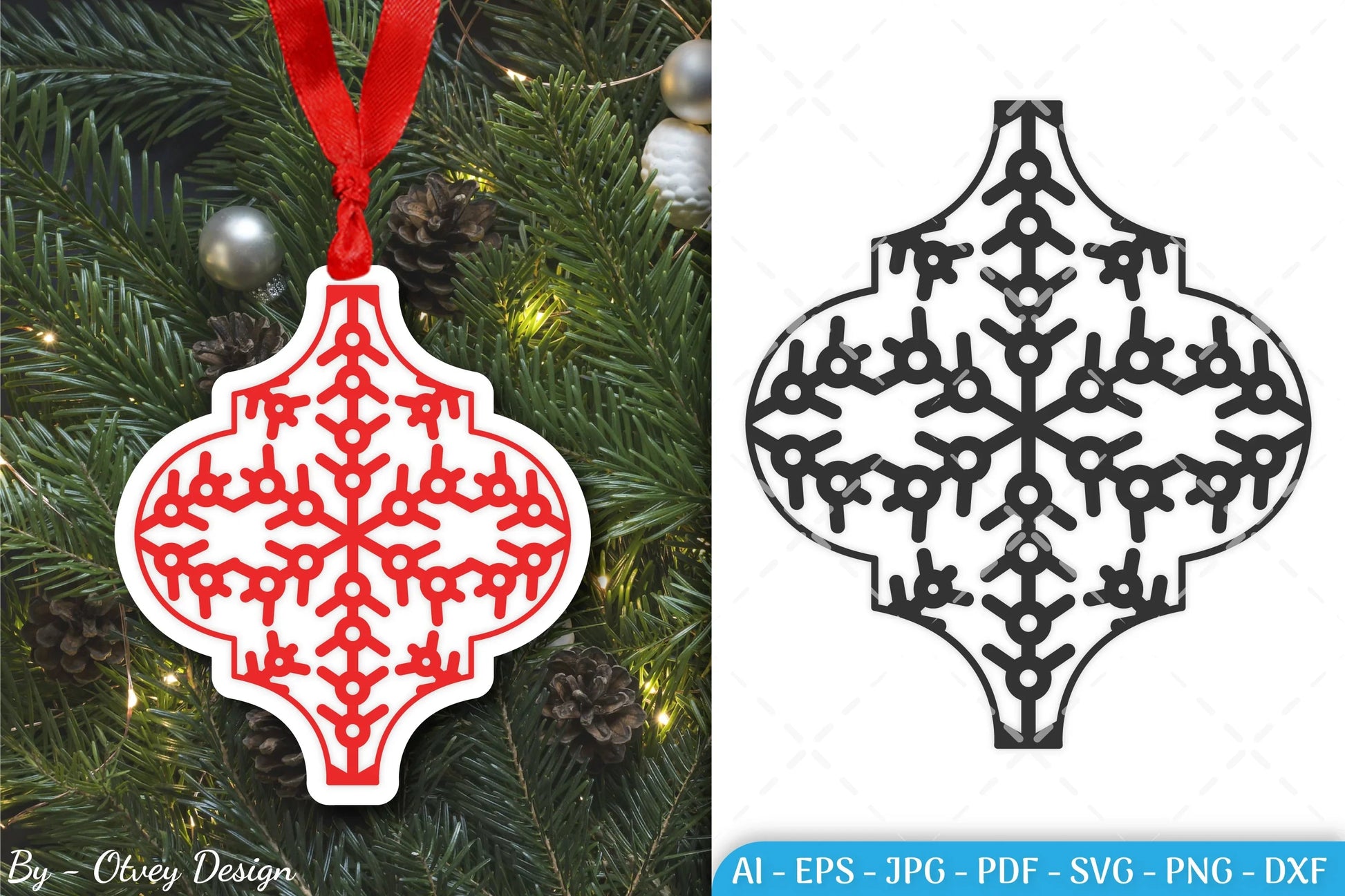 Arabesque Christmas Ornament SVG Bundle - CraftNest - Digital Crafting and Art