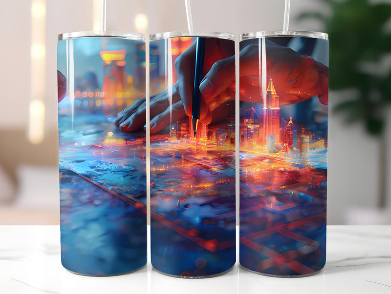 Architect Profession 3 Tumbler Wrap - CraftNest - Digital Crafting and Art
