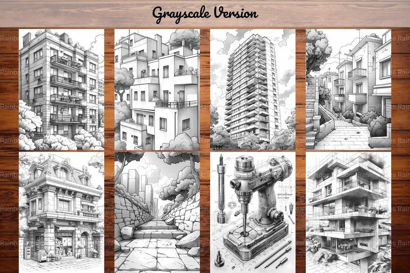 Architecture Coloring Books - CraftNest - Digital Crafting and Art