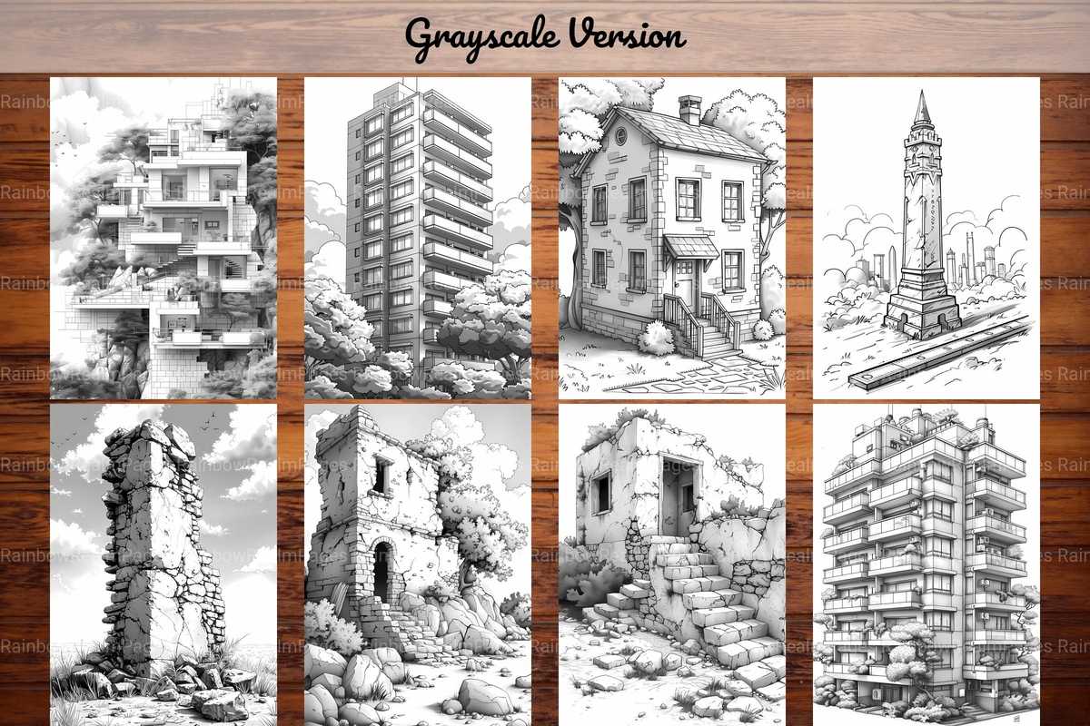 Architecture Coloring Books - CraftNest - Digital Crafting and Art
