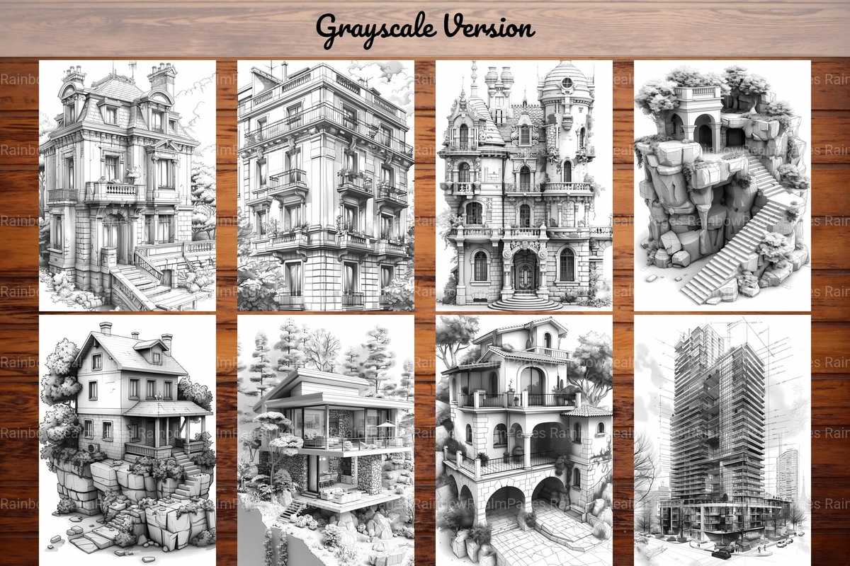 Architecture Coloring Books - CraftNest - Digital Crafting and Art