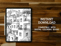 Architecture Coloring Books - CraftNest - Digital Crafting and Art