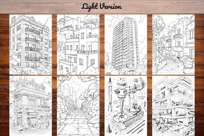Architecture Coloring Books - CraftNest - Digital Crafting and Art