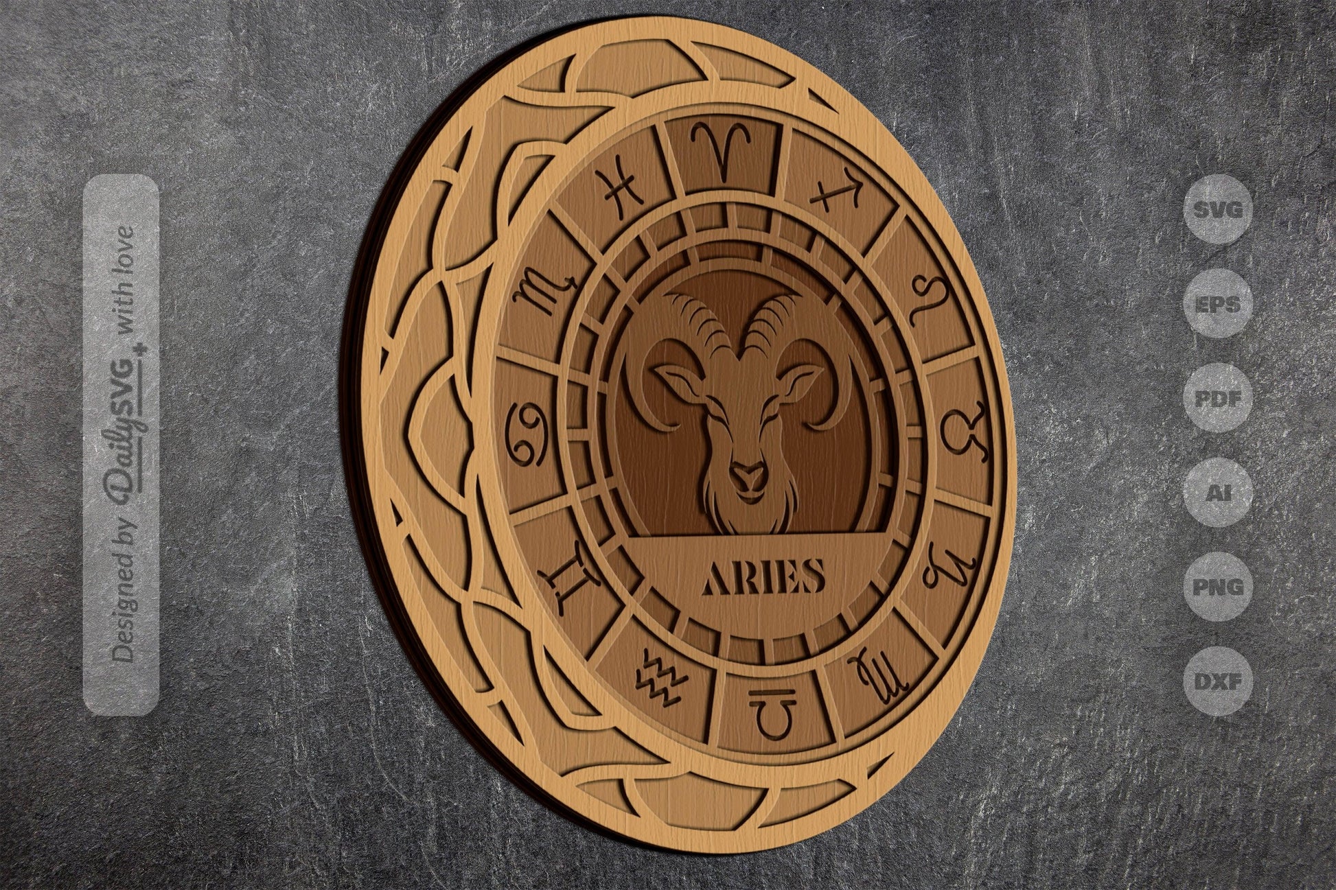 Aries Zodiac Laser Cut SVG Bundle - CraftNest - Digital Crafting and Art