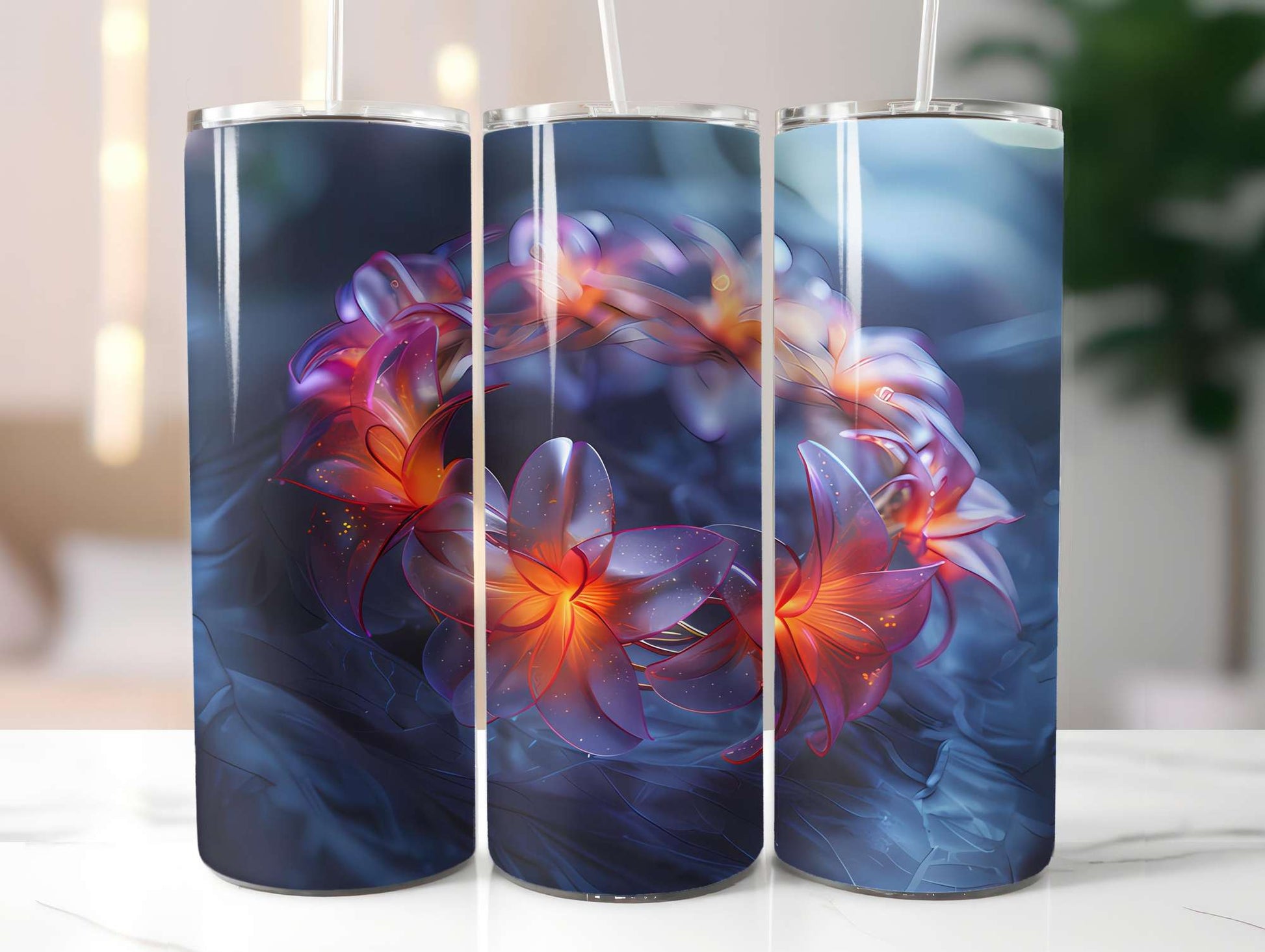 Art Nouveau Summer 2 Tumbler Wrap - CraftNest - Digital Crafting and Art