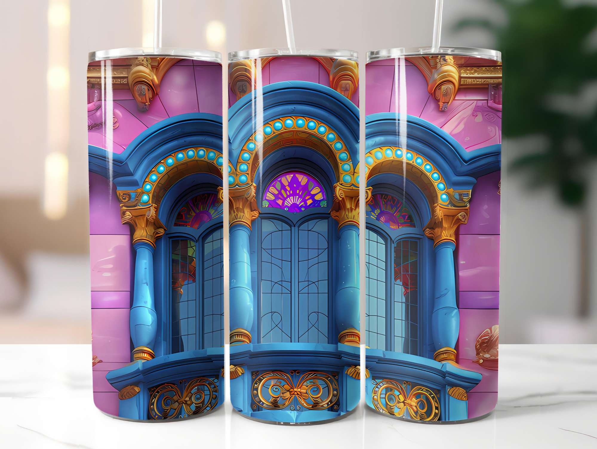 Art Nouveau Summer 2 Tumbler Wrap - CraftNest - Digital Crafting and Art