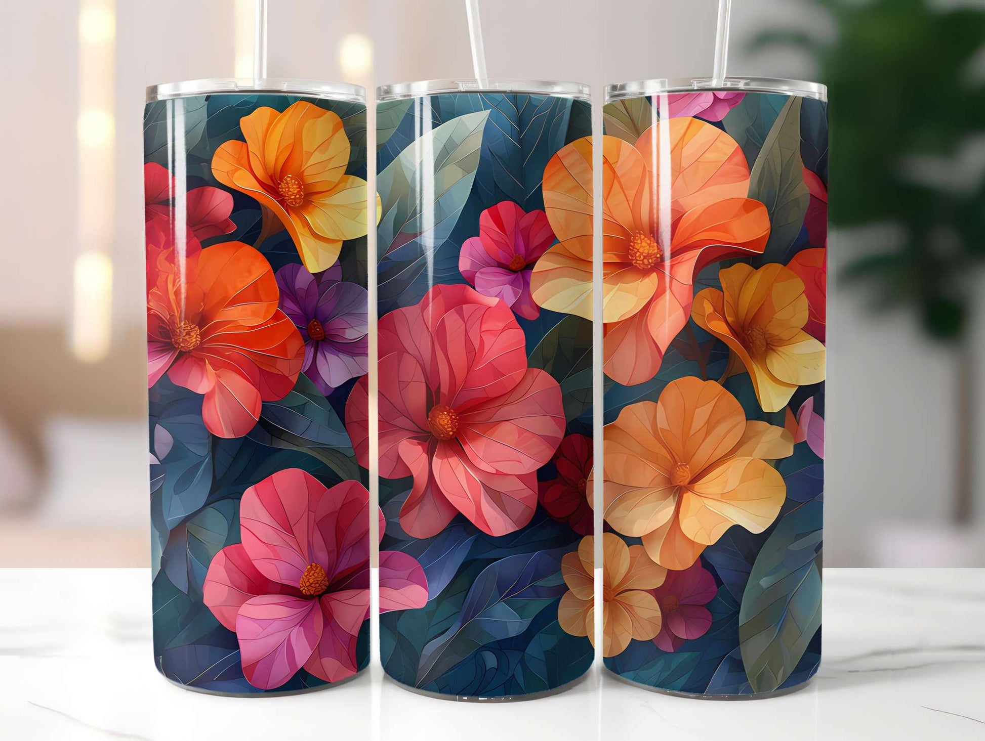 Art Nouveau Summer 2 Tumbler Wrap - CraftNest - Digital Crafting and Art