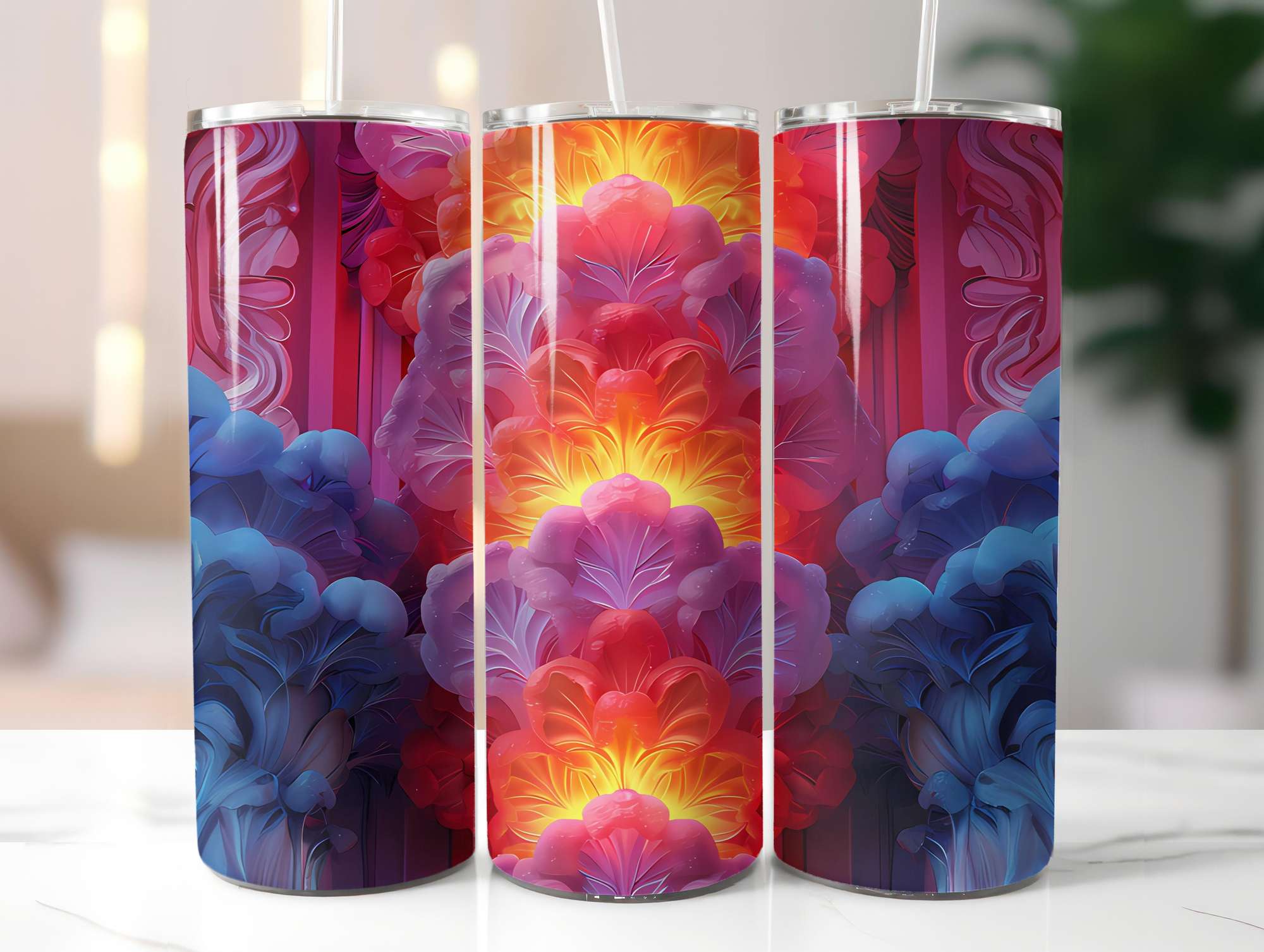 Art Nouveau Summer 2 Tumbler Wrap - CraftNest - Digital Crafting and Art