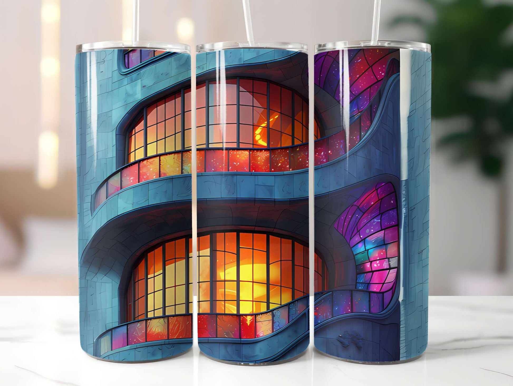 Art Nouveau Summer 2 Tumbler Wrap - CraftNest - Digital Crafting and Art