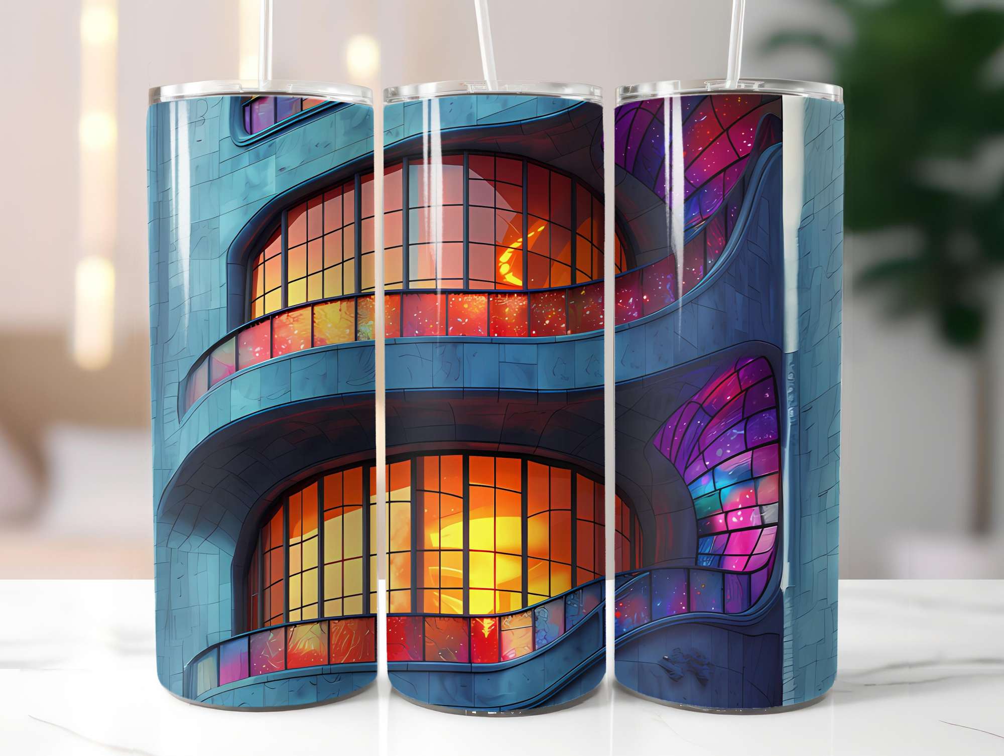Art Nouveau Summer 2 Tumbler Wrap - CraftNest - Digital Crafting and Art
