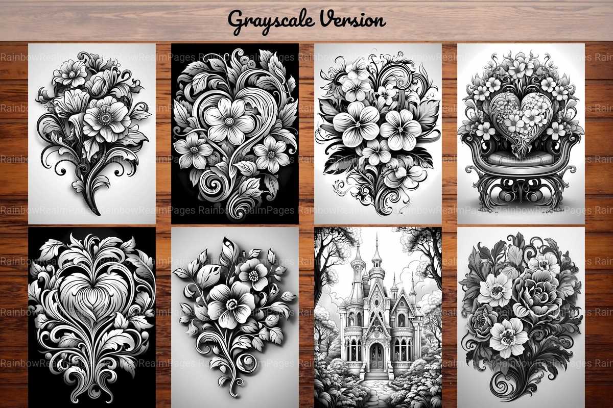 Art Nouveau Valentines Day Coloring Books - CraftNest